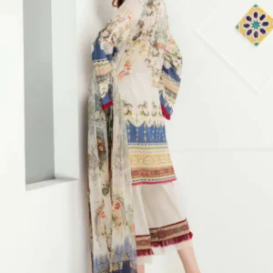 3 Piece Unstitched Embroidered Lawn Suit