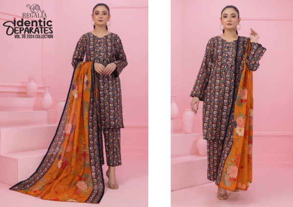 Regalia lawn 3pc new design IVS16-10